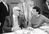Enzo Ferrari e Michele Alboreto (ANSA)