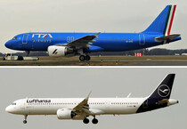 Due aerei di Ita e di Lufthansa (ANSA)