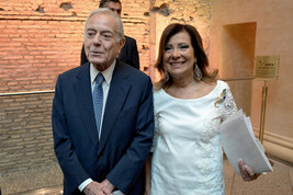 Il ministro per le Riforme, Maria Elisabetta Alberti Casellati, con Gianni Letta