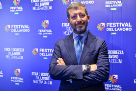 Il presidente di Epar-Deal Srl Manilo Sortino in occasione del Festival del Lavoro a Firenze