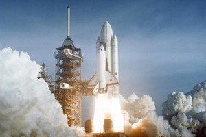 Il lancio del primo shuttle, il 12 aprile 1981 (fonte: Nasa) (ANSA)