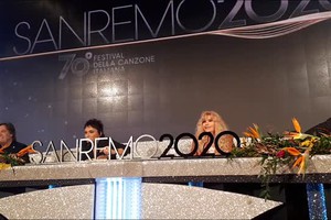 Sanremo, la reunion canora dei Ricchi e Poveri in conferenza stampa (ANSA)