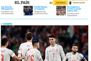 La vittoria dell'Italia sui giornali spagnoli (ANSA)