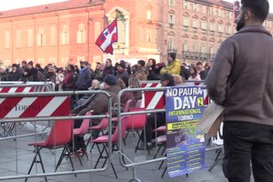Green pass, a Torino la protesta del No Paura Day (ANSA)