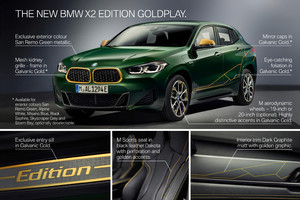 Bmw X2, Gold Play Edition per un nuovo look dinamico (ANSA)