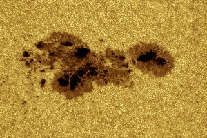 Particolare del Sole, in un periodo di piena attività (fonte: Alessandro Bianconi, Dolianova, CA) (ANSA)