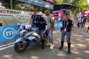 Marcell Jacobs al Giro d'Italia (ANSA)