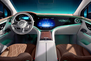 Mercedes EQE SUV elettrico svelati ufficialmente gli interni (ANSA)