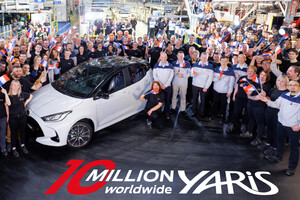 Toyota Yaris, da Valenciennes esce l'auto numero 10 milioni (ANSA)