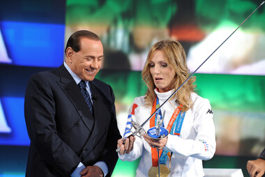 Silvio Berlusconi e Valentina Vezzali