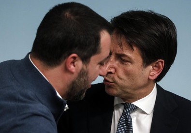 Giuseppe Conte e Matteo Salvini (ANSA)
