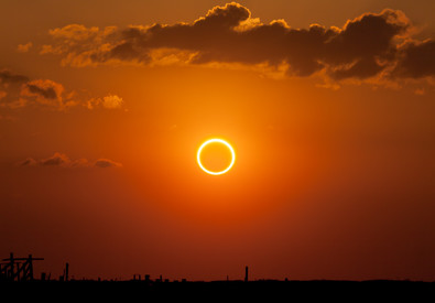 L'eclissi anulare di Sole del maggio 2012 (fonte: Kevin Baird da Flickr) (ANSA)