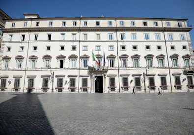 La facciata di Palazzo Chigi (ANSA)