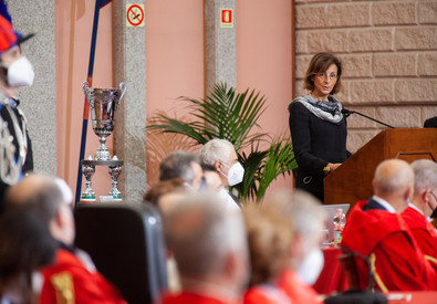 La ministra della Giustizia Marta Cartabia a Reggio Calabria (ANSA)