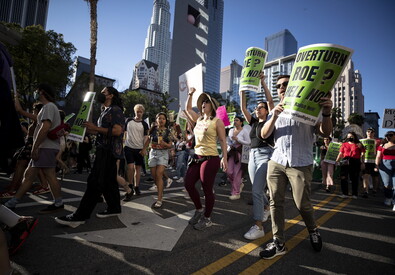 Proteste a Los Angeles (ANSA)