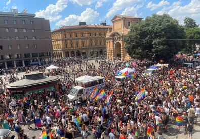 Il Pride a Bologna (ANSA)