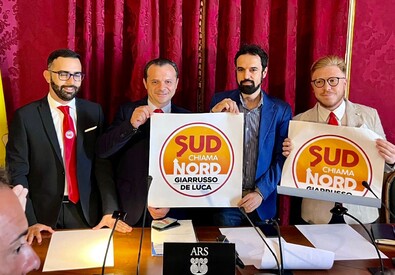 Sud chiama Nord, partito di Cateno De Luca e Dino Giarrusso  (ANSA)