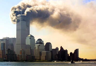 L'attacco alle Torri gemelle a New York l'11 settembre 2001 (ANSA)