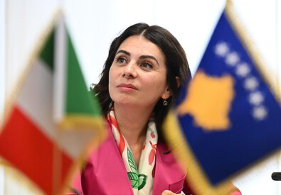 L'ambasciatrice del Kosovo in Italia Lendita Haxhitasim (ANSA)