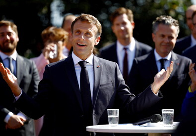 Il presidente francese Macron (ANSA)