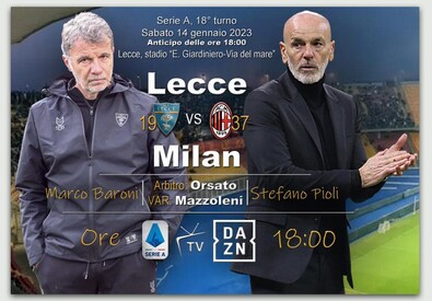 Serie A, Lecce-Milan (ANSA)