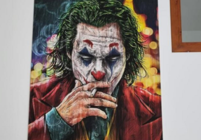 Il ritratto di Joker in casa di Matteo Messina Denaro (ANSA)