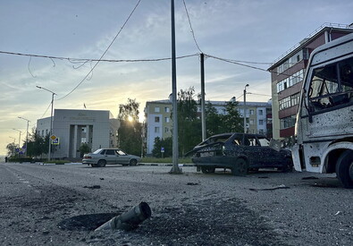 Bombardamento sulla regione di Belgorod (ANSA)