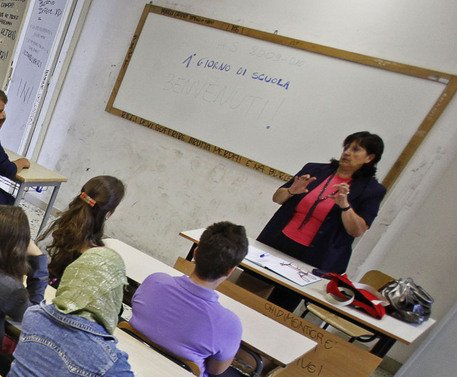 Una lezione in classe (foto di archivio) © ANSA