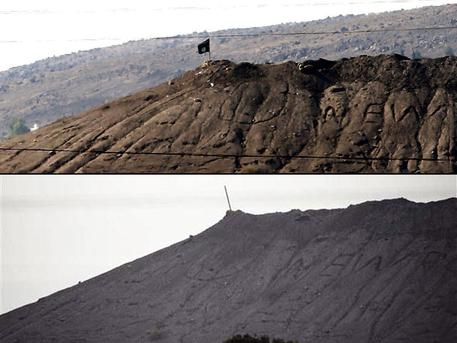 Rimossa la bandiera nera dalla collina sopra Kobane (foto: ANSA)