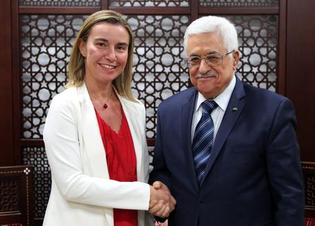 Federica Mogherini e Abu Mazen © EPA