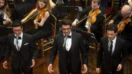 Concerto di Natale in Senato, i tre giovani tenori de 'Il Volo' ANSA/CLAUDIO PERI © ANSA