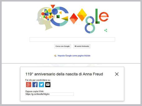 Il doodle di Google oggi, 3 dicembre © ANSA