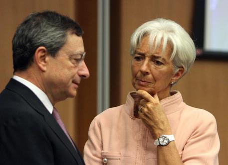 Mario Draghi e Christine Lagarde © EPA