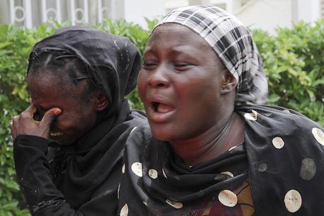 Parenti delle ragazze rapite da Boko Haram © ANSA 
