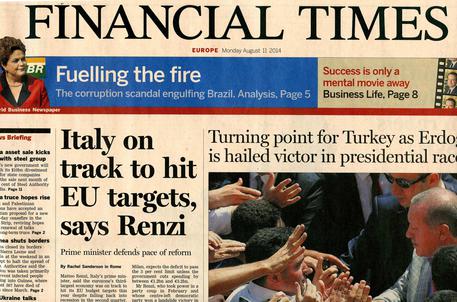 L'intervista di Renzi al Financial Times © ANSA