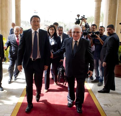 Renzi incontra il presidente iracheno Fuad Masum ANSA/ UFFICIO STAMPA PALAZZO CHIGI/ TIBERIO BARCHIELLI-FILIPPO ATTILI © ANSA