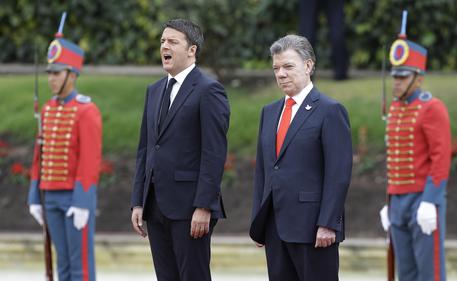 Juan Manuel Santos, Matteo Renzi © AP