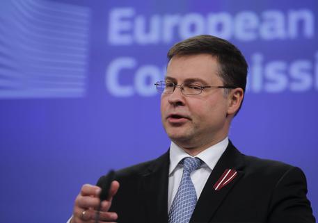 European commission Vice-President in charge of the Euro Valdis Dombrovskis © EPA