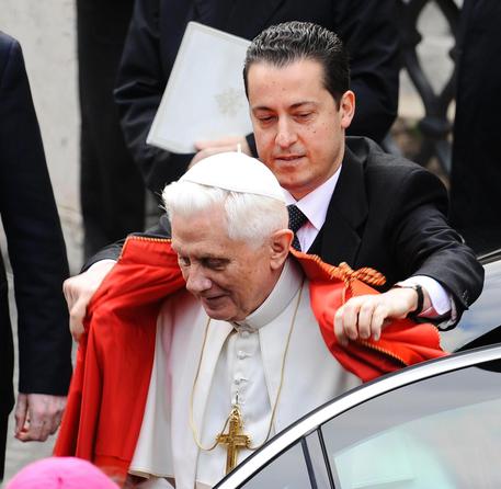 Paolo Gabriele con il Papa Benedetto XVI © ANSA