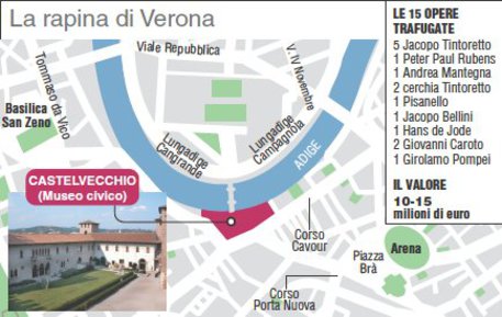 La rapina di Verona, 15 delle 17 opere trafugate © Ansa