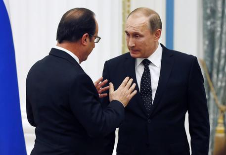 François Hollande e Vladimir Putin © ANSA 