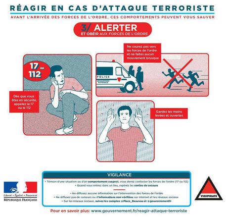 How to react in a terror attack © EPA