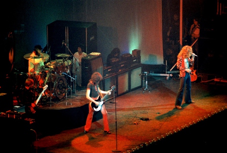Le d Zeppelin a Chicago nel 1975 © Ansa