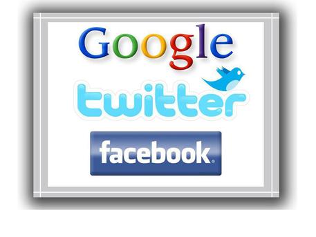 Google, Twitter e Facebook (i loghi) © ANSA
