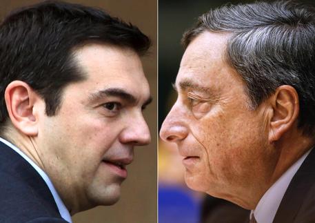 Mario Draghi e Alexis Tsipras © ANSA