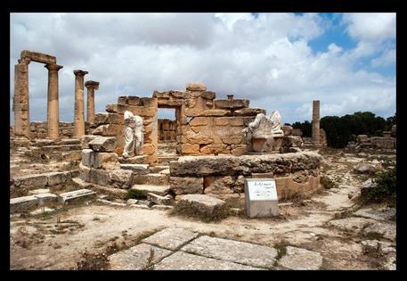 Cirene, l’Agorà; il Tempio di Demetra e Kore © ANSA