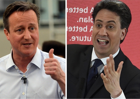 Combo Cameron e Miliband © ANSA