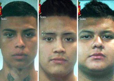 Nella combo da sinistra Alexis Ernesto Garcia Rojas, Jackson Jahir Trivino Lopez, Jose' Ernesto Rosa  Martinez, i tre sudamericani arrestati © ANSA