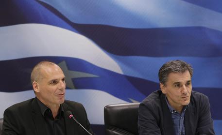 Yanis Varoufakis e Euclid Tsakalotos © AP