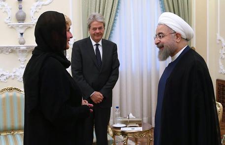 Paolo Gentiloni in visita a Teheran © EPA